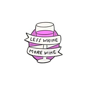 Funny Rosé Wine Glass Pastel Enamel Pin